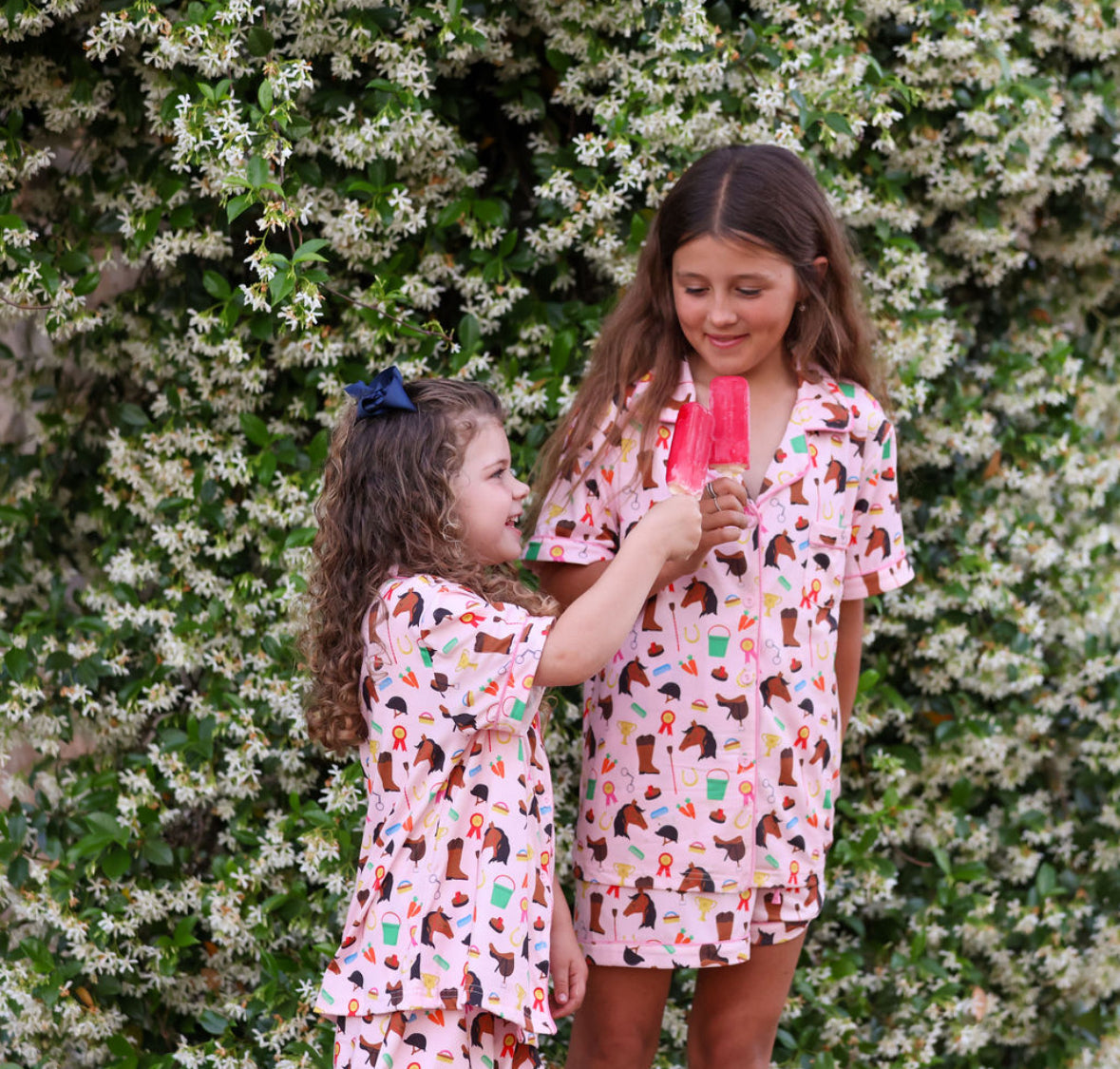 Gallops to Garlands Girls Pyjamas by Ippico