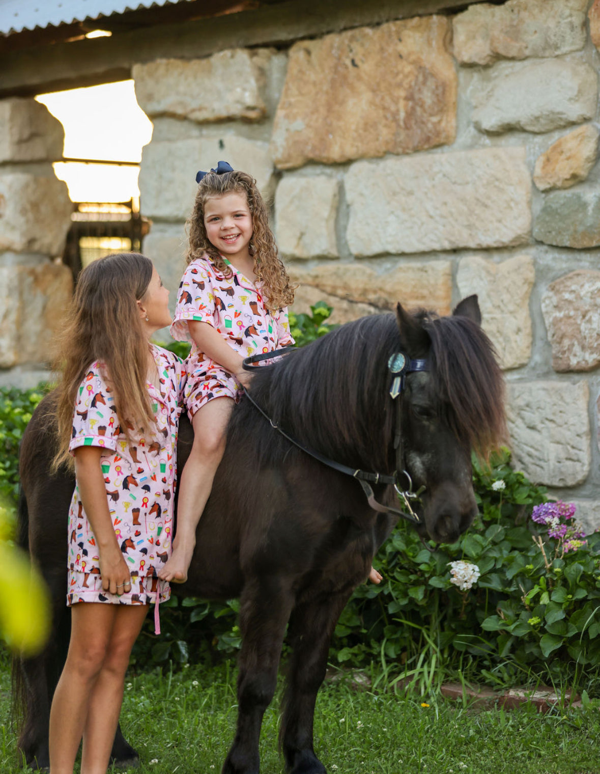 Gallops to Garlands Girls Pyjamas by Ippico