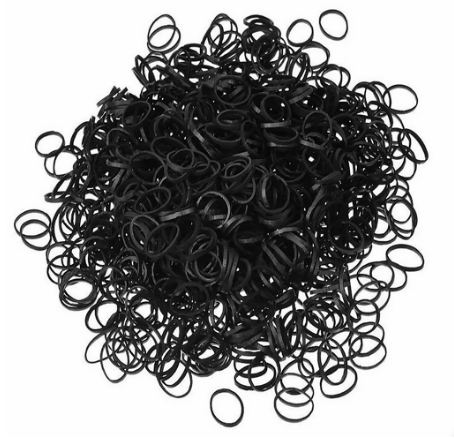 GeeGee COLLECTIVE | Black Plaiting Bands (400 pcs)