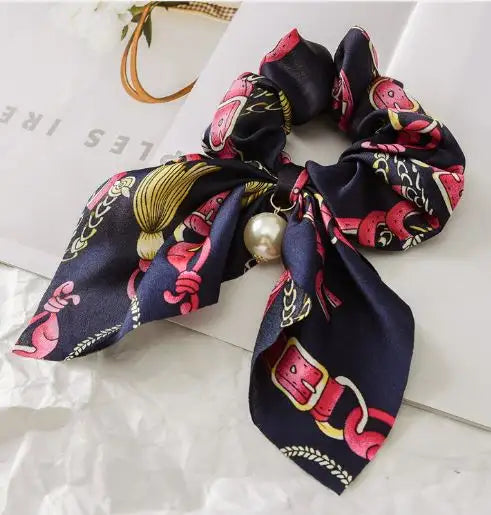 Equestrian Scrunchie | Navy Blue