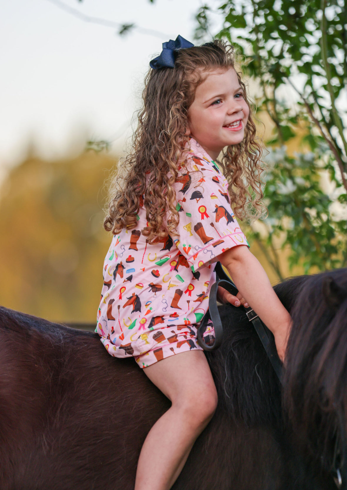 Gallops to Garlands Girls Pyjamas by Ippico