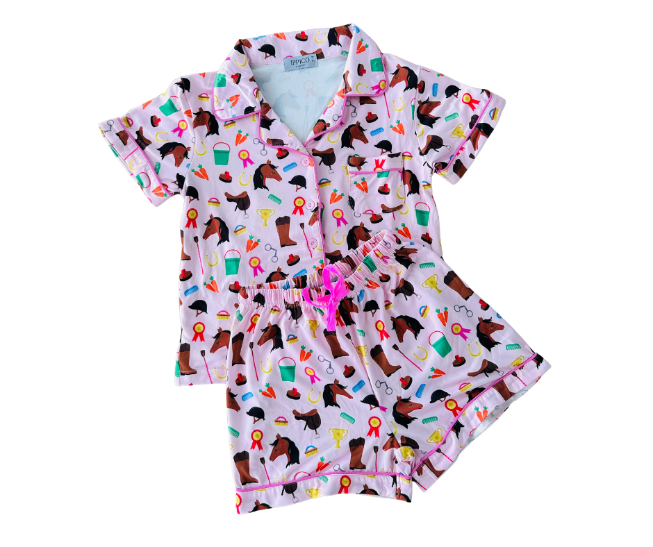 Gallops to Garlands Girls Pyjamas by Ippico