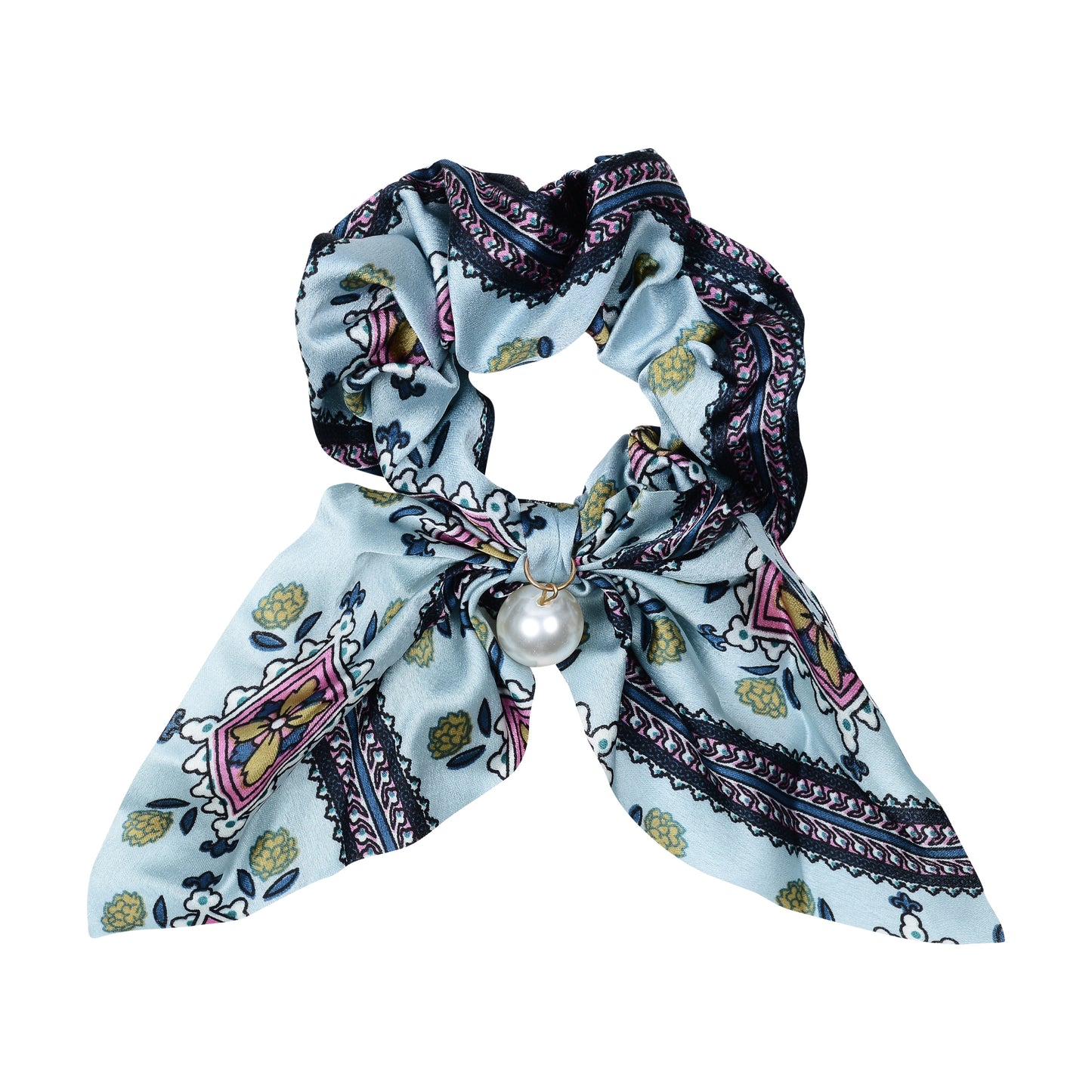 Equestrian Scrunchie | Baby Blue