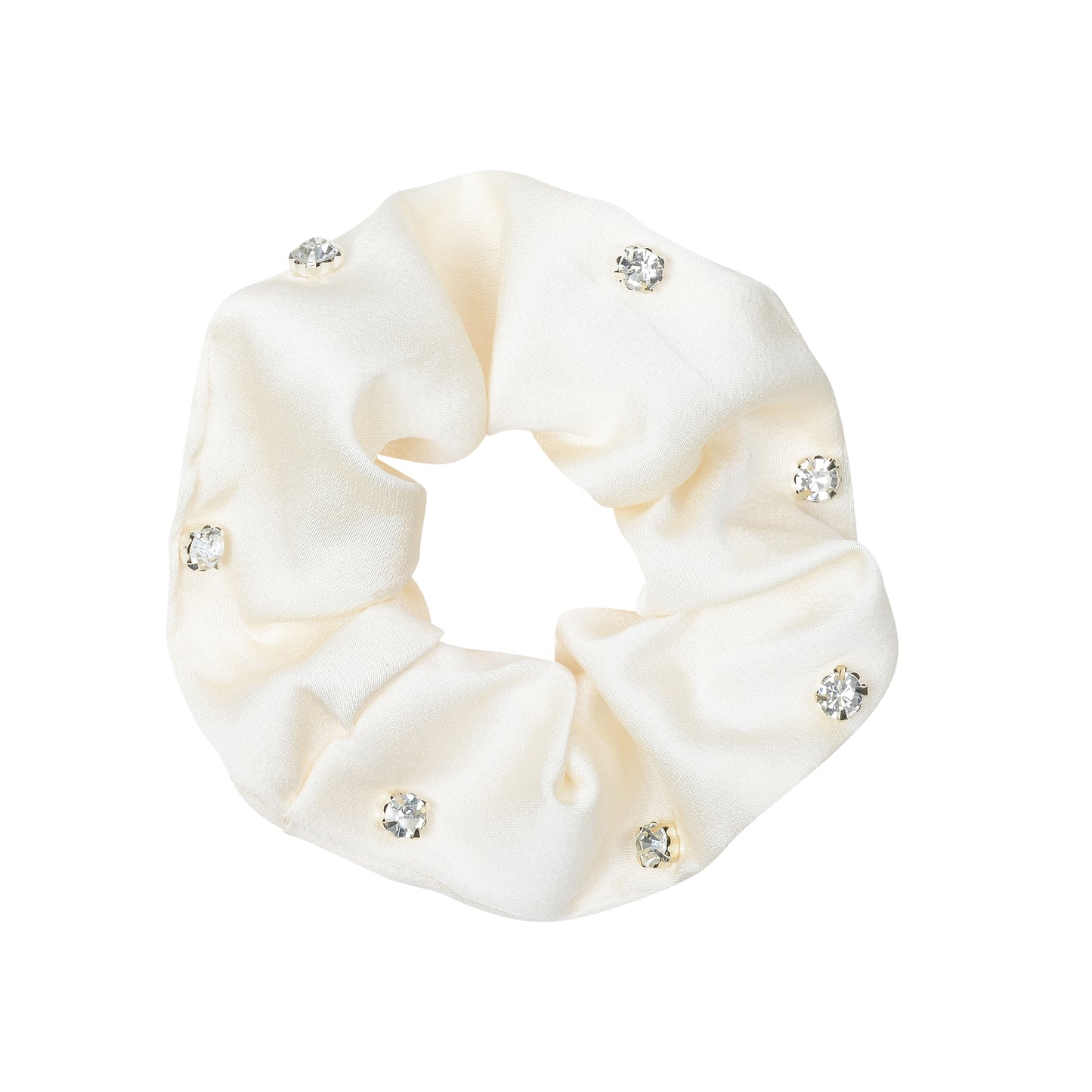Equestrian Scrunchie | Cream Embellishment