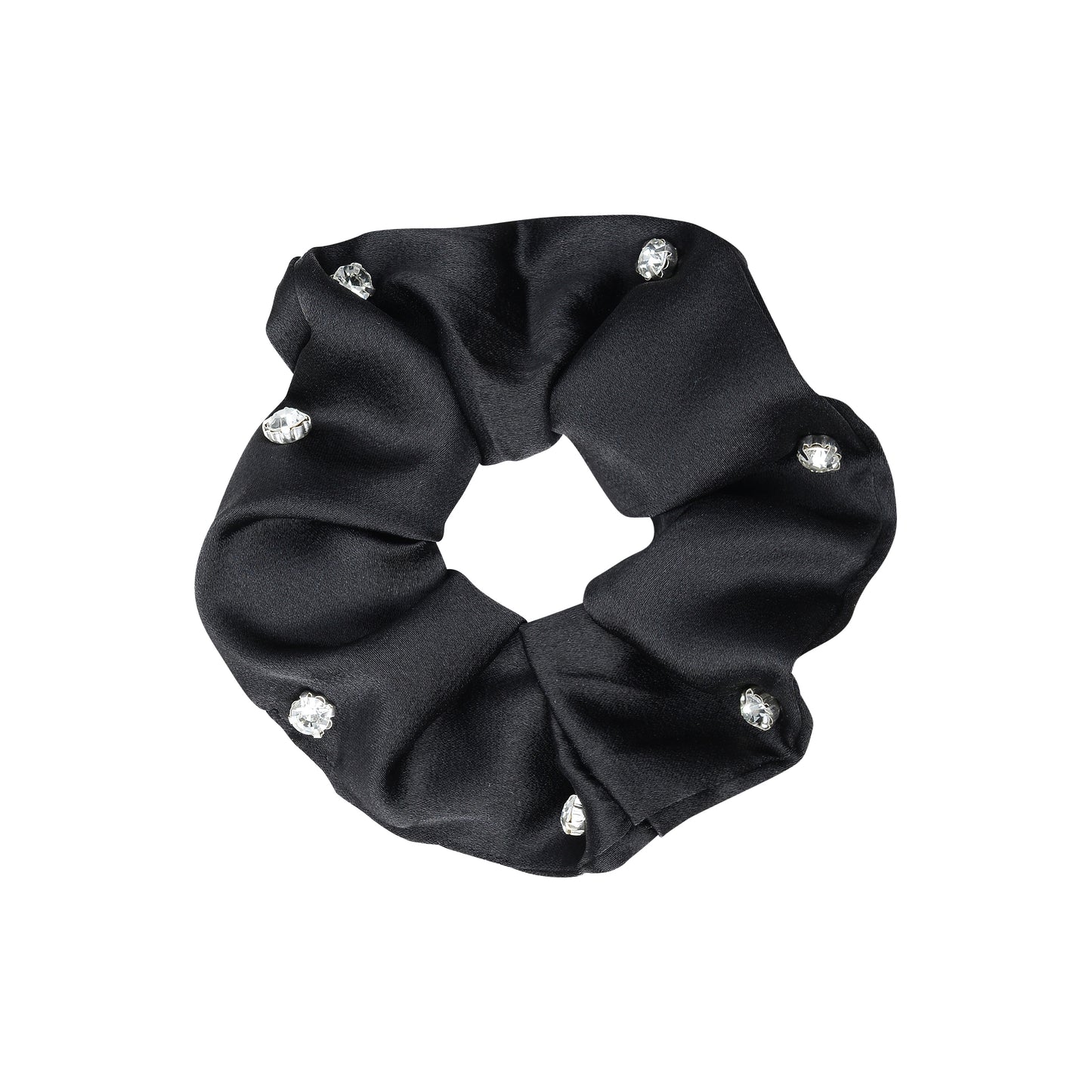 Equestrian Scrunchie | Black Embellished