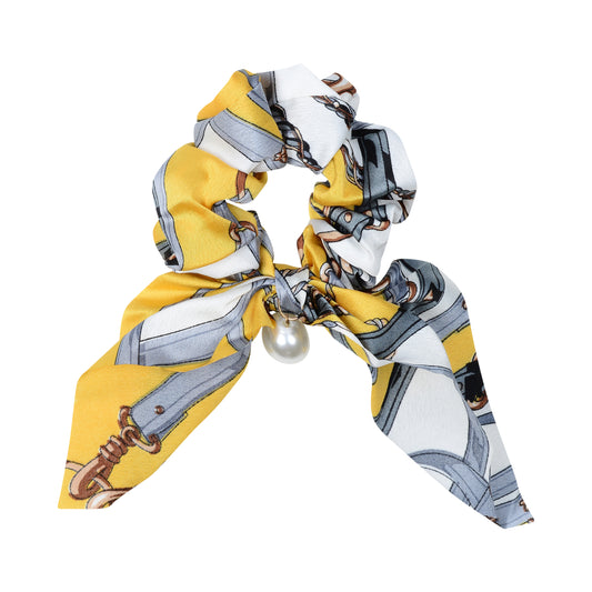 Equestrian Scrunchie | Yellow and Black